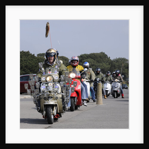 Group of Mods on their Scooters at Mudeford 2008 by Unknown