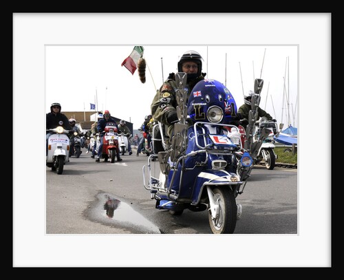 Group of Mods on their Scooters at Mudeford 2008 by Unknown