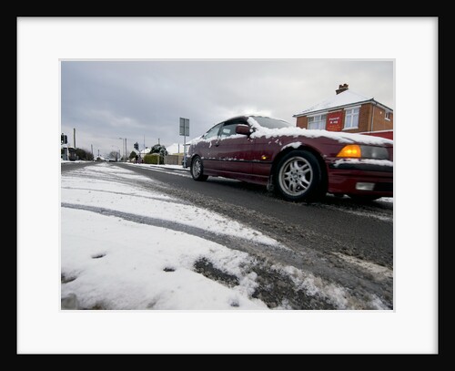 BMW driving in slush, Blackfield 2009 by Unknown