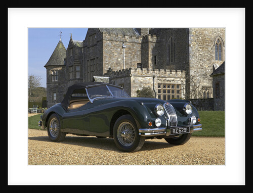 1954 Jaguar XK140 outside Palace House, Beaulieu by Unknown