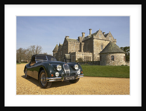 1954 Jaguar XK140 outside Palace House, Beaulieu by Unknown