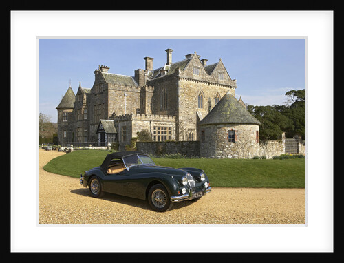 1954 Jaguar XK140 outside Palace House, Beaulieu by Unknown