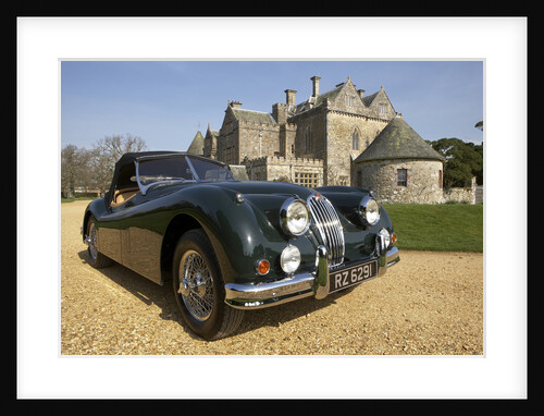 1954 Jaguar XK140 outside Palace House, Beaulieu by Unknown