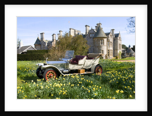 1909 Rolls Royce in front of Palace House, Beaulieu by Unknown