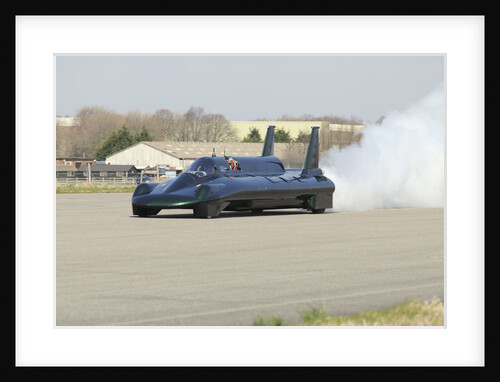 British Steam Car Challenge testing at Thorney Island by Unknown