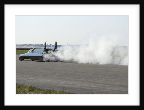 British Steam Car Challenge testing at Thorney Island by Unknown