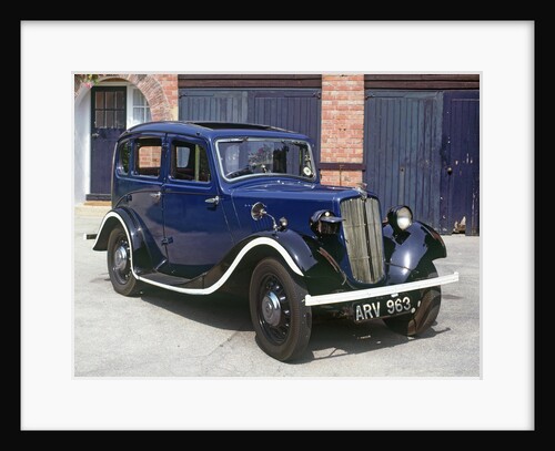 1938 Morris 8 with War time Headlamp blackout mask and whitewashed running board by Anonymous