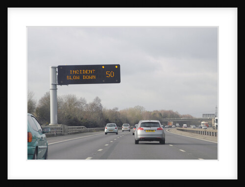 M27 Motorway Matrix overhead warning sign by Anonymous