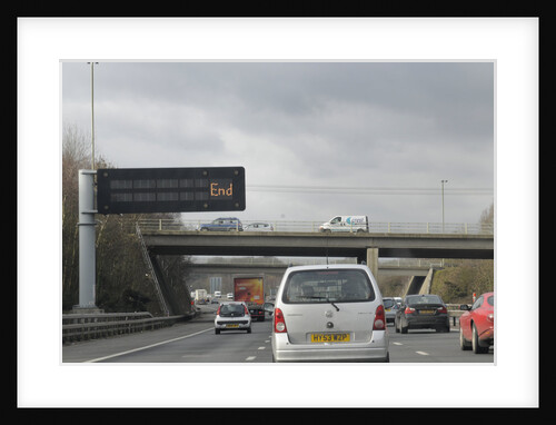 M27 Motorway Matrix overhead warning sign by Anonymous