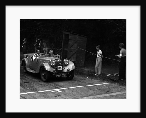 1937 Riley Lynx on Torquay rally driven by M.G.Shorey by Unknown