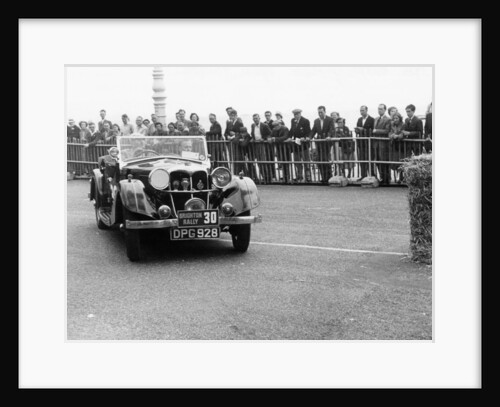1937 Riley Lynx on the 1952 Brighton rally by Unknown