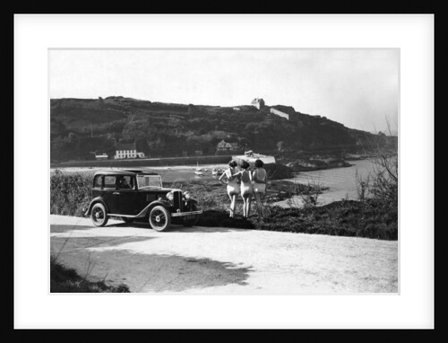 1932 Standard Little Nine saloon at Royal Bay, Jersey by Unknown