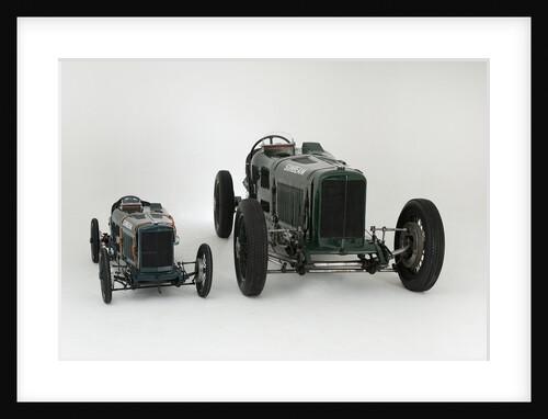 1924 Sunbeam Cub 2 litre with Sunbeam Cub Motorised child's pedal car replica by Unknown