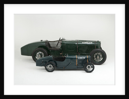 1924 Sunbeam Cub 2 litre with Sunbeam Cub Motorised child's pedal car replica by Unknown