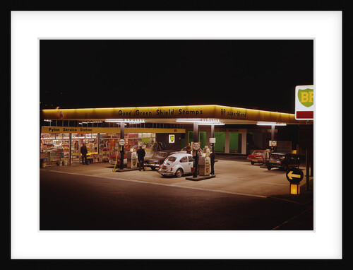 1970's BP petrol station Forecourt by Unknown