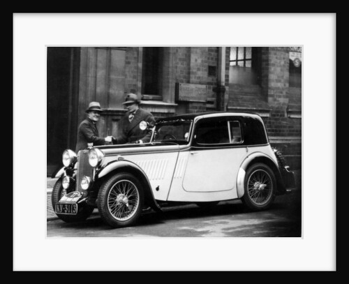 1933 Singer Nine Sports Coupe for Monte Carlo Rally, driver Stanley Barnes by Unknown