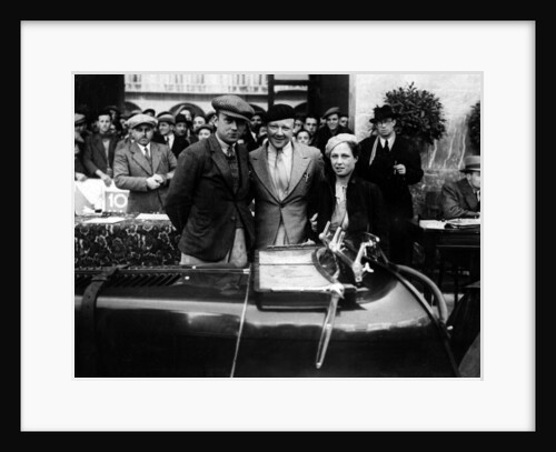 Mille Miglia 1934, MG Magnette. Eddie Hall in centre by Unknown