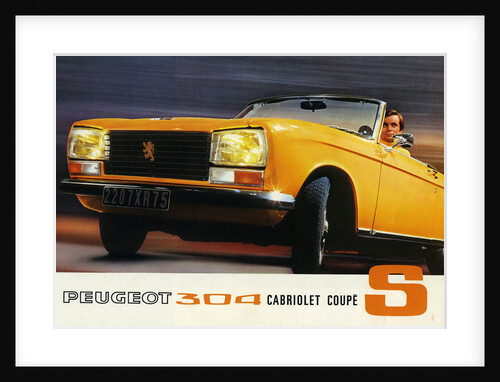 1972 Peugeot 304 Cabriolet S sales brochure by Unknown