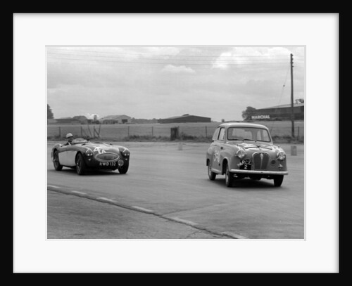 Austin A35 at 750 MC 6 hour relay race Silverstone 1957 by Unknown