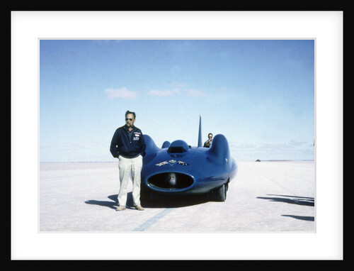 Donald Campbell with Bluebird CN7 on Lake Eyre, Australia by Anonymous