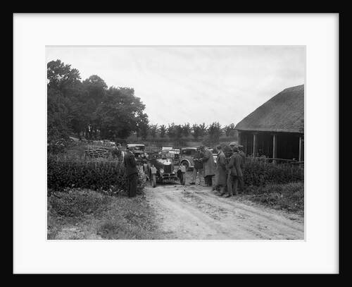 Morris Oxford and 1929 Crossley at the JCC Inter-Centre Rally, 1932 by Bill Brunell