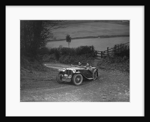 MG TA of WH Depper competing in the MG Car Club Midland Centre Trial, 1938 by Bill Brunell