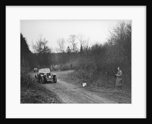 1935 972 cc Singer competing in the Great West Motor Club Thatcher Trophy, 1938 by Bill Brunell