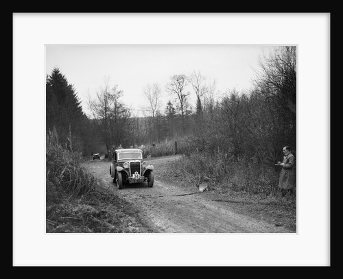 1935 Singer 9 fixed-head coupe competing in the Great West Motor Club Thatcher Trophy, 1938 by Bill Brunell