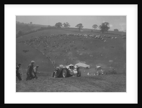 MG Magnette NA competing in the MG Car Club Rushmere Hillclimb, Shropshire, 1935 by Bill Brunell