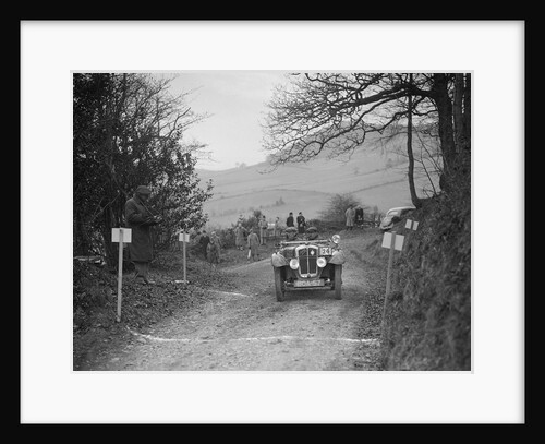 Austin 7 Grasshopper of WH Scriven competing in the MG Car Club Midland Centre Trial, 1938 by Bill Brunell