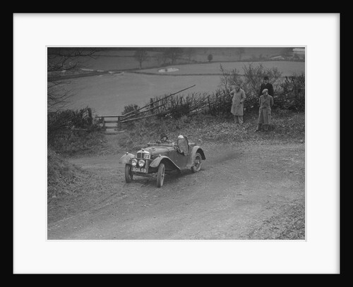 Austin 7 Grasshopper of Alf Langley competing at the MG Car Club Midland Centre Trial, 1938 by Bill Brunell