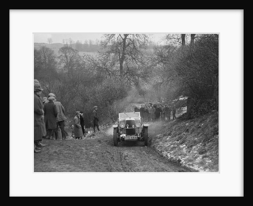 Alvis 12/60 of A Powys-Lybbe competing in the Sunbac Colmore Trial, Gloucestershire, 1933 by Bill Brunell