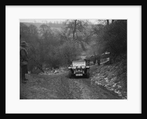 Alvis Silver Eagle of EW Bass competing in the Sunbac Colmore Trial, Gloucestershire, 1933 by Bill Brunell