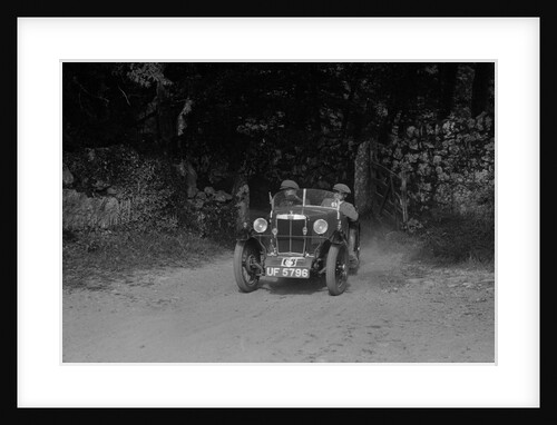 MG M type of EA Tebbs competing in the Brighton and Hove Motor Club Brighton-Beer Trial, 1930 by Bill Brunell