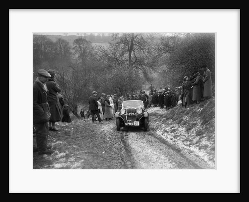 Singer of W Writer competing at the Sunbac Colmore Trial, Gloucestershire, 1933 by Bill Brunell
