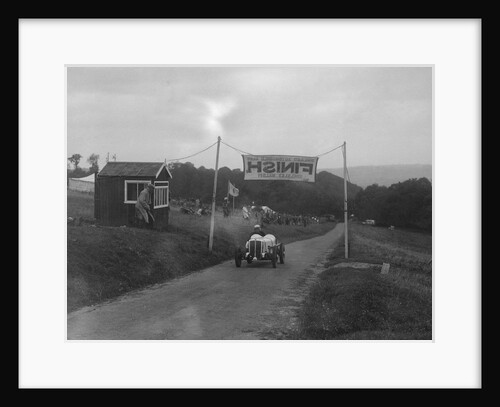 Car crossing the finishing line at the MAC Shelsley Walsh Speed Hill Climb, Worcestershire, 1935 by Bill Brunell