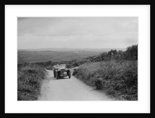 MG Magna of EG Burt competing in the MCC Torquay Rally, 1938 by Bill Brunell