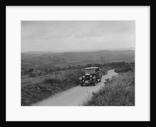 Riley Monaco saloon of VJ Fishleigh competing in the MCC Torquay Rally, 1938 by Bill Brunell