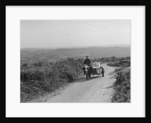 498 cc Coventry Eagle and sidecar of FW Osborne competing in the MCC Torquay Rally, 1938 by Bill Brunell