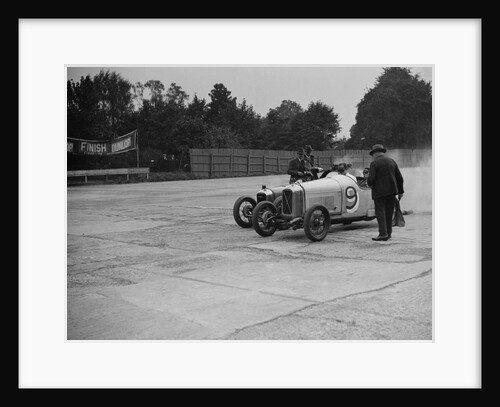 Salmson and Amilcar competing in a race at a Surbiton Motor Club meeting, Brooklands, Surrey, 1928 by Bill Brunell
