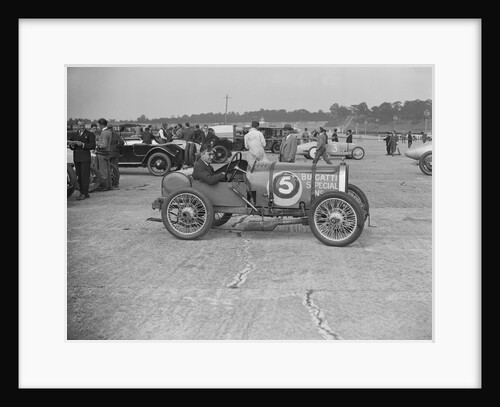 Bugatti of JR Jeffery, winner of a race at a Surbiton Motor Club meeting, Brooklands, Surrey, 1928 by Bill Brunell