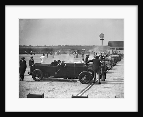 21.5 litre Benz of GK Clowes at a Surbiton Motor Club race meeting, Brooklands, Surrey, 1928 by Bill Brunell