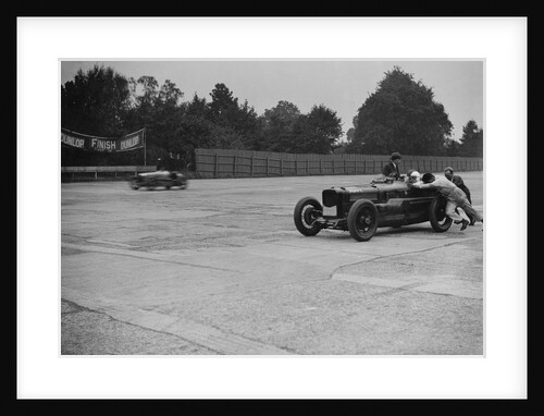 Coppa Florio type Sunbeam of EL Bouts, Surbiton Motor Club race meeting, Brooklands, Surrey, 1928 by Bill Brunell