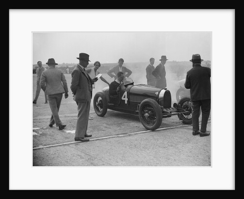 Bugatti at a Surbiton Motor Club race meeting, Brooklands, Surrey, 1928 by Bill Brunell