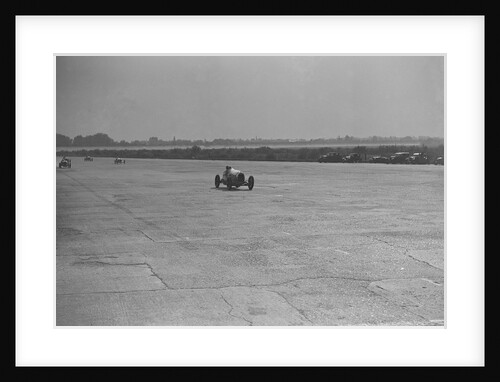 Delage racing at a Surbiton Motor Club race meeting, Brooklands, Surrey, 1928 by Bill Brunell