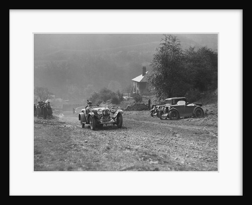 Lagonda of Lord de Clifford passing two MG M types during the MCC Sporting Trial, 1930 by Bill Brunell