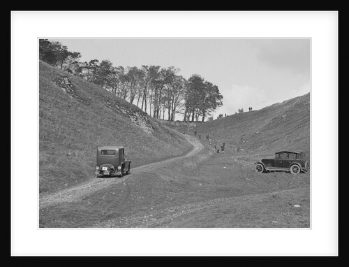 Morris Minor of A Harper competing in the MCC Sporting Trial, Litton Slack, Derbyshire, 1930 by Bill Brunell
