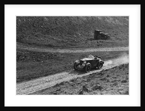 MG M type of FN Foster competing in the MCC Sporting Trial, Litton Slack, Derbyshire, 1930 by Bill Brunell