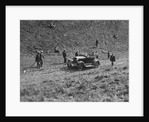 Ford Model A of FH Grain competing in the MCC Sporting Trial, Litton Slack, Derbyshire, 1930 by Bill Brunell