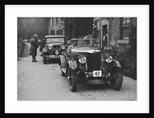 MG 18/80 of CF Dobson and Ford Model A of EAL Midgley at the MCC Sporting Trial, 1930 by Bill Brunell
